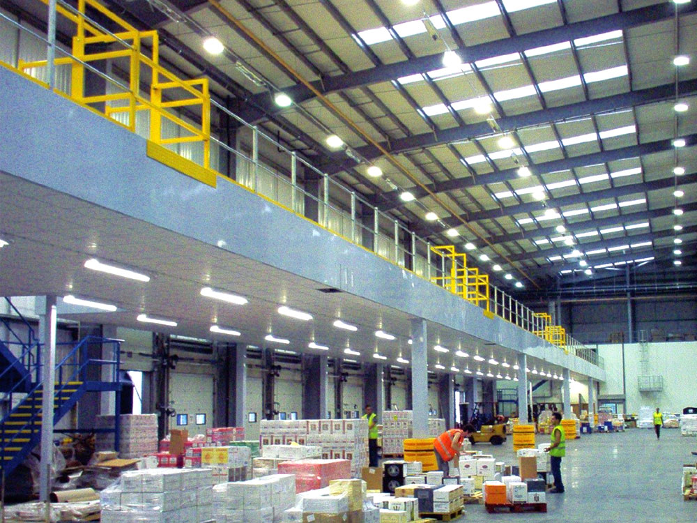 large warehouse pallet gates