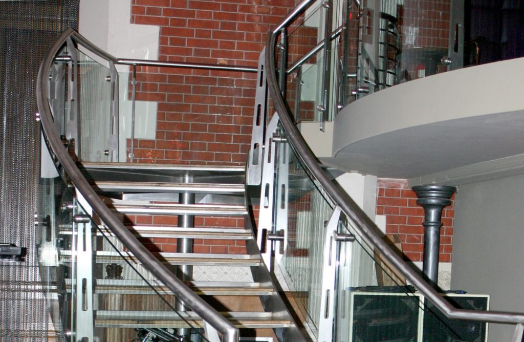 Retail Mezzanine Curved Stairs